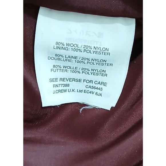 J crew women size 0 wool tweed plaid A-line mini skirt houndstooth pink - Picture 6 of 6